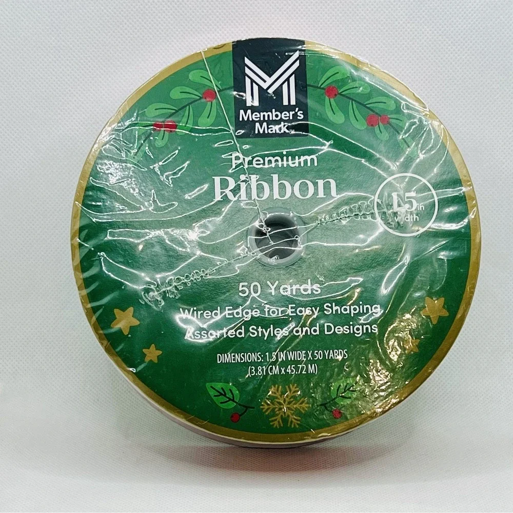 Member's‎ Mark Sam's Club Nutcracker Christmas Premium Wired Ribbon 1.5